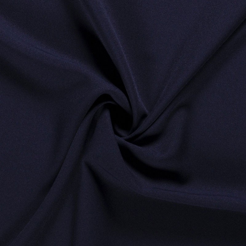 Tissu-polyester-uni-bleu-foncé