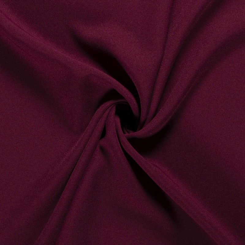 Tissu-polyester-uni-lie-de-vin