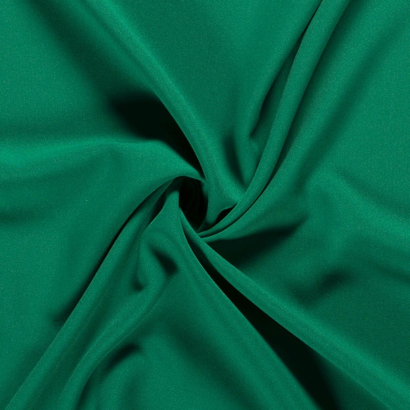 Tissu-polyester-uni-vert-moyen