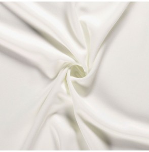 Tissu-polyester-uni-blanc-cassé