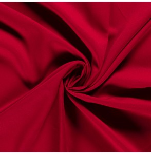Tissu-polyester-uni-rouge-foncé