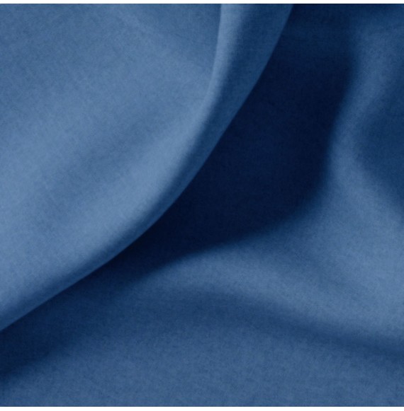 Tissu-coton-lavé-bleu-indigo