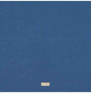 Tissu coton lavé bleu indigo