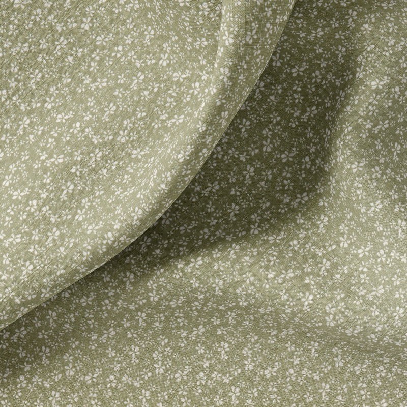Tissu-coton-tilleul-fleuri