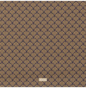 Tissu coton aubergine motif camel