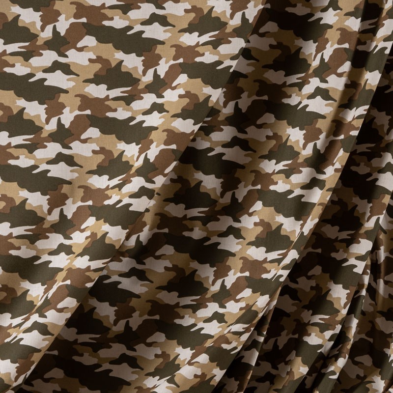 Tissu-coton-camouflage-beige