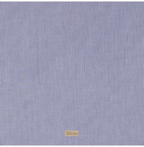 Popeline de coton bleu fine rayure