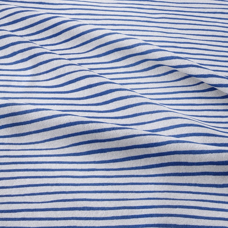 Tissu-jersey-ligne-imprimée-bleu