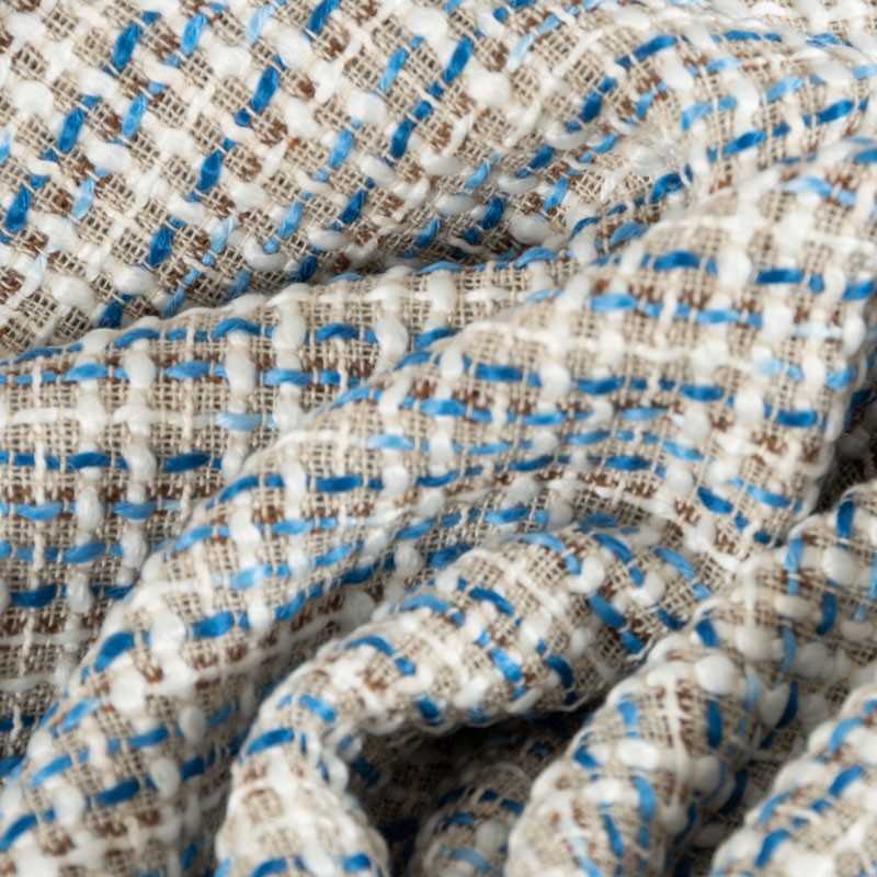 Tissu-tweed-blanc-bleu