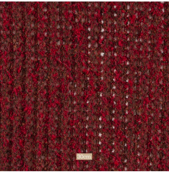 Tissu tricot laine bordeau