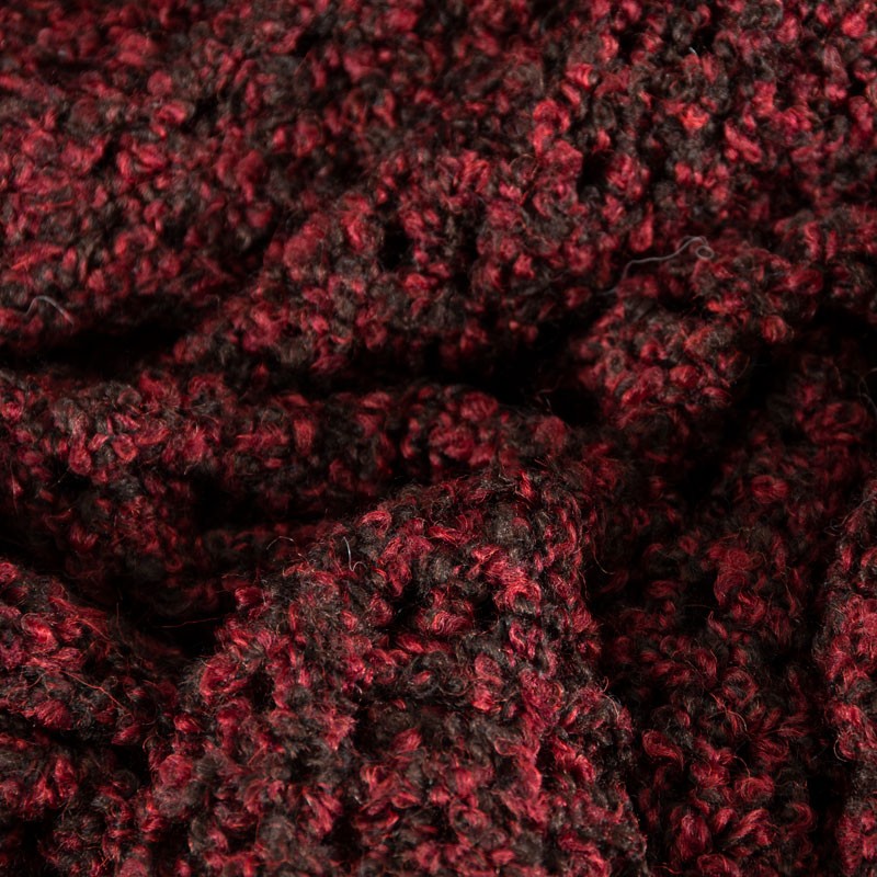 Tissu-tricot-laine-bordeaux