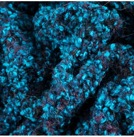 Tissu-tricot-laine-turquoise