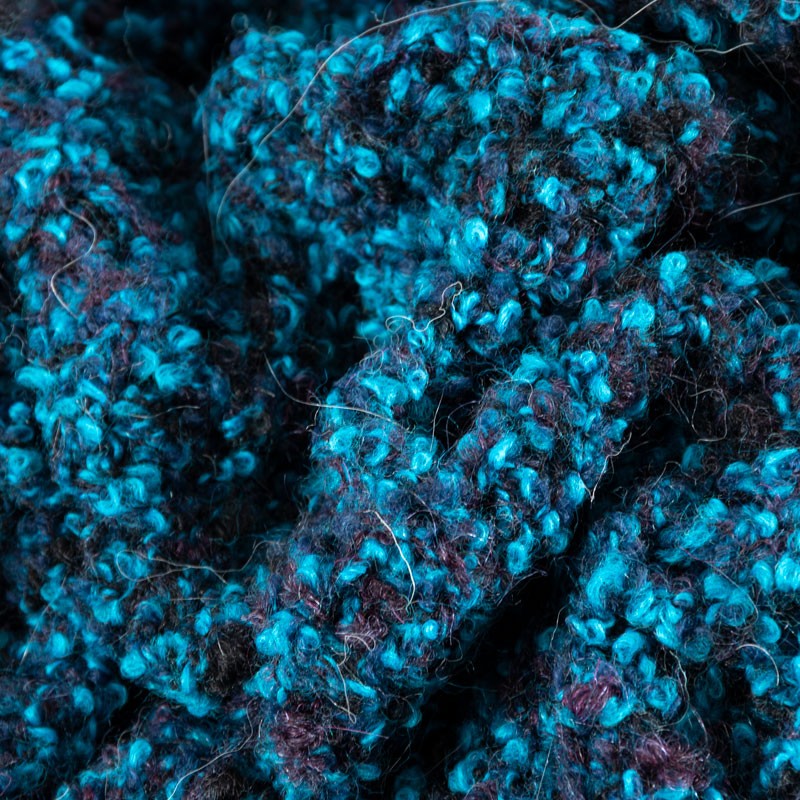 Tissu-tricot-laine-turquoise