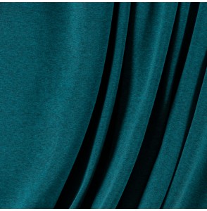 Tissu-sweatshirt-brossé-chiné-turquoise-foncé