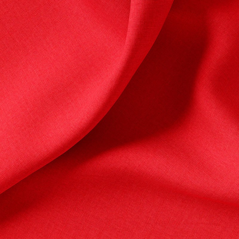 Tissu-coton-uni-rouge