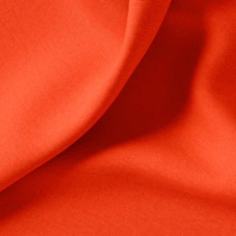 Tissu-coton-uni-rouge-orangé