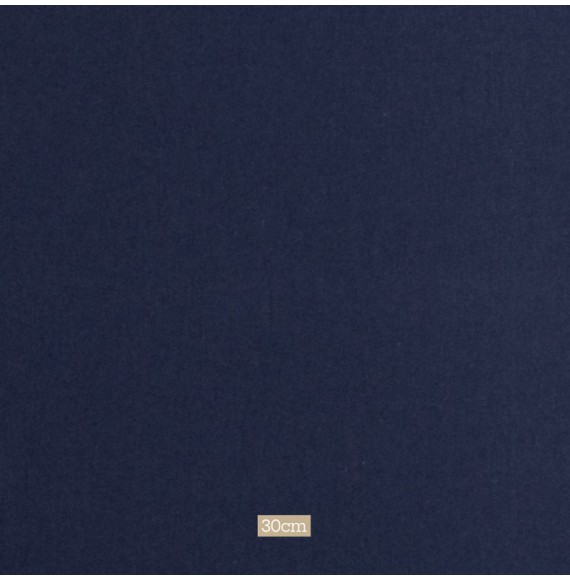 Tissu coton bleu marine