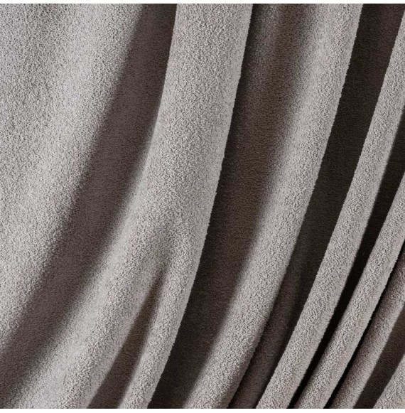 Tissu-éponge-coton-gris-clair