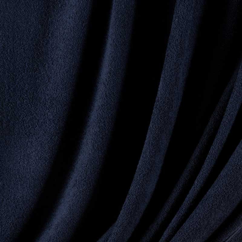 Tissu-éponge-coton-bleu-marine