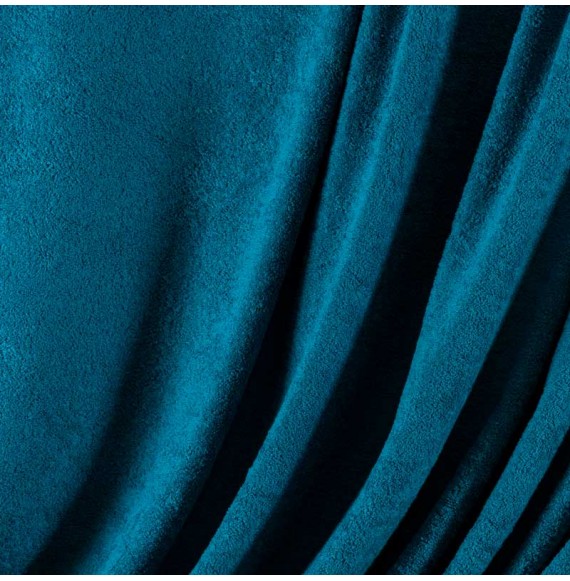 Tissu-éponge-coton-bleu-océan