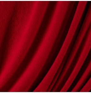 Tissu-éponge-coton-rouge
