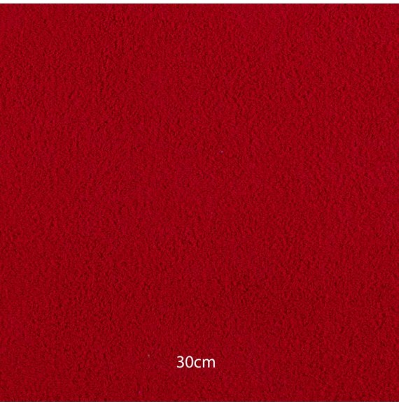 Tissu éponge coton rouge