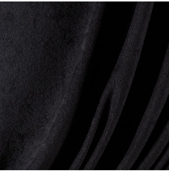 Tissu-éponge-coton-noir