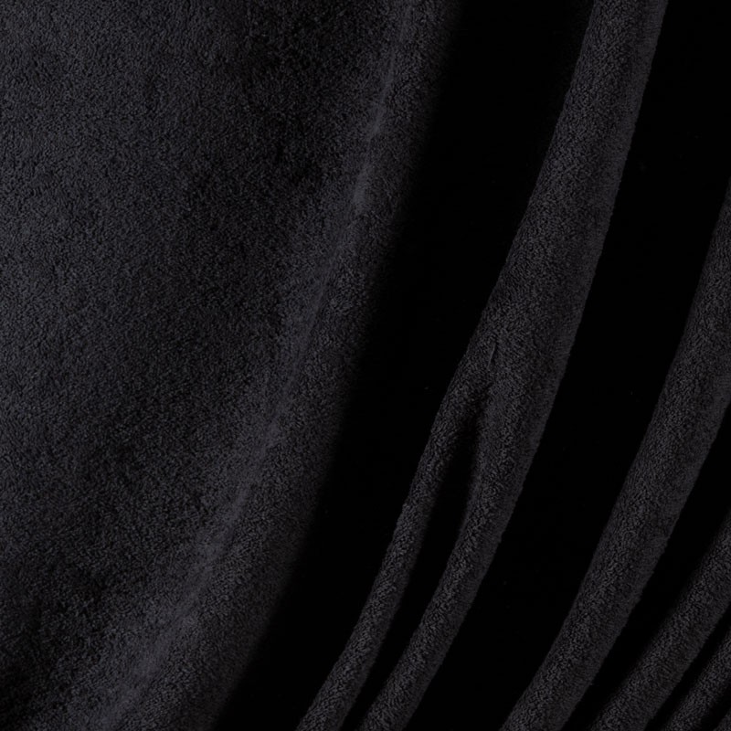 Tissu-éponge-coton-noir