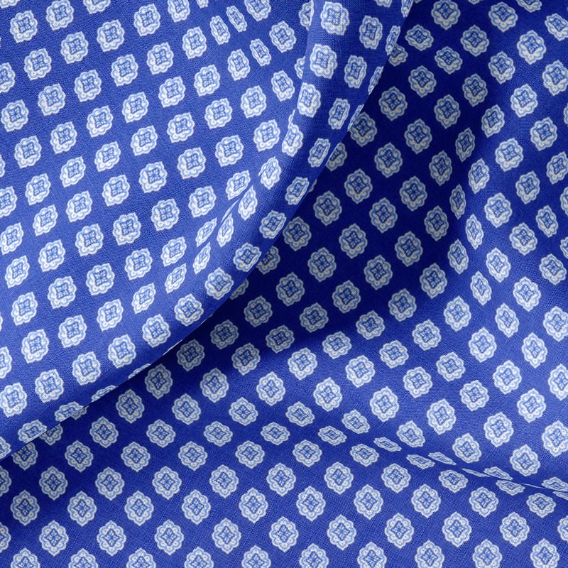 Tissu-coton-bleu-Provençal