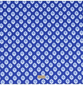 Tissu coton bleu Provençal