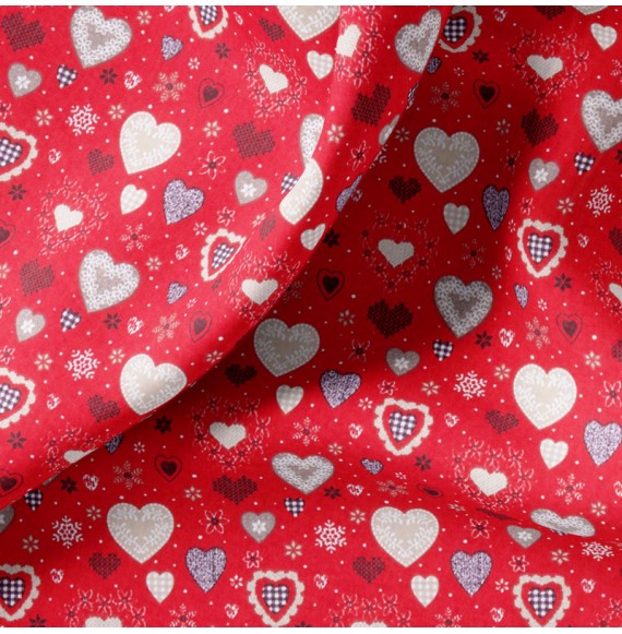 Tissu-coton-rouge-joli-cœur