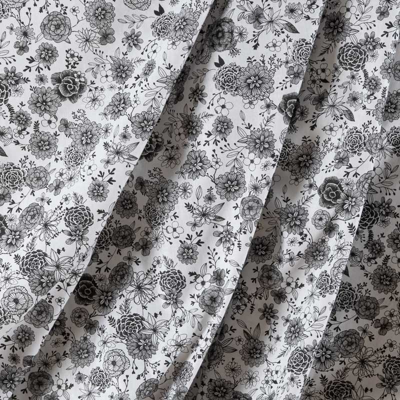 Tissu-coton-blanc-fleurs-noires