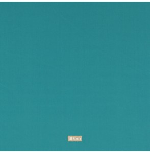 Tissu coton uni turquoise foncé