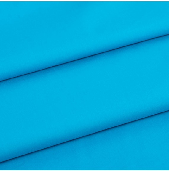 Tissu-coton-uni-turquoise