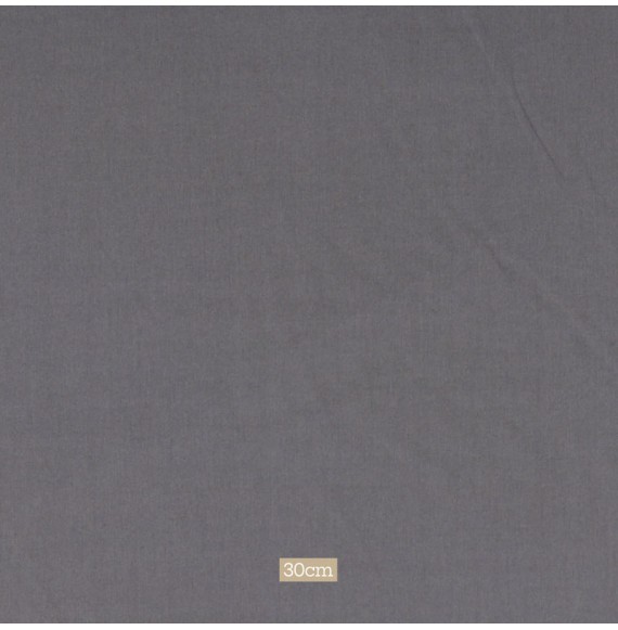 Tissu coton uni gris foncé