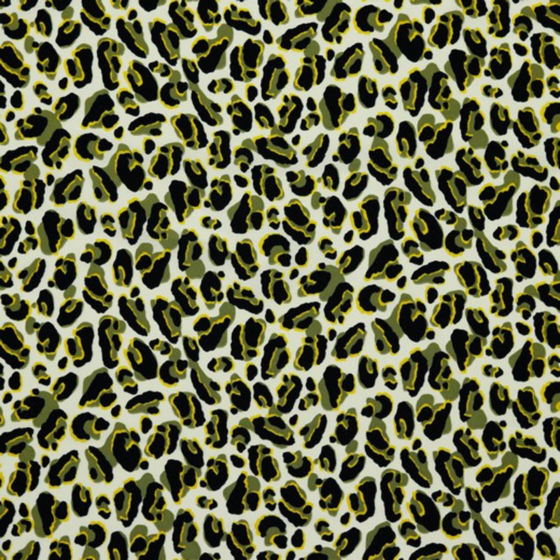 Tissu-polyester-léopard