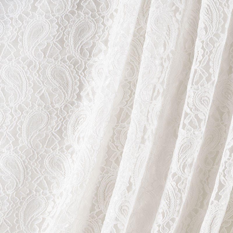 Tissu-dentelle-polyester-blanc-cassé-motif-kashmir