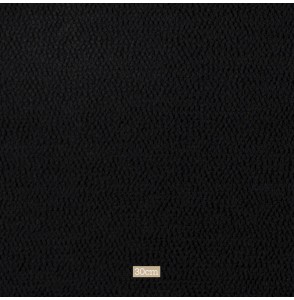 Tissu tricot bouclette polyester noir
