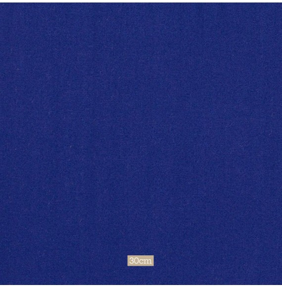 Tissu gabardine de coton bleu cobalt