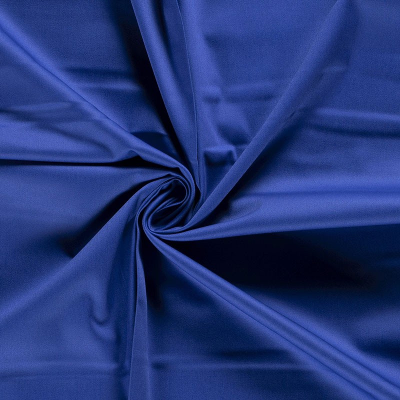 Tissu-satin-de-coton-bleu-cobalt
