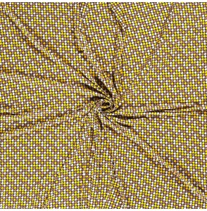 Tissu-jersey-viscose-petits-motifs-géométrique-jaune