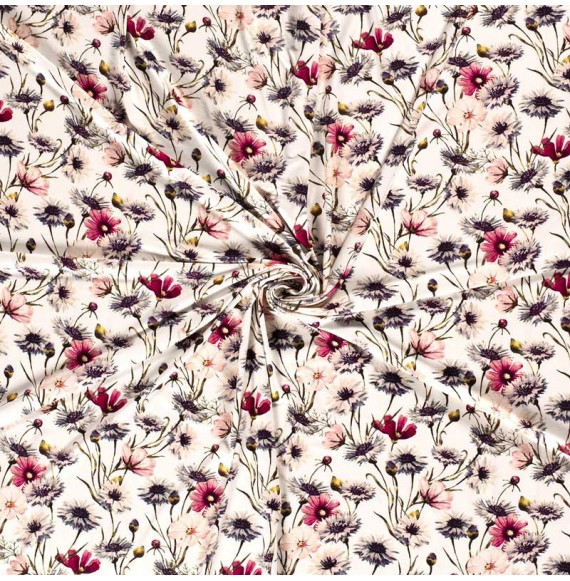 Tissu-jersey-viscose-blanc-fleurs