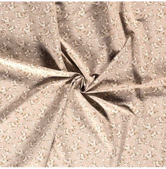 Tissu-bengaline-viscose-stretch-beige-petite-fleur