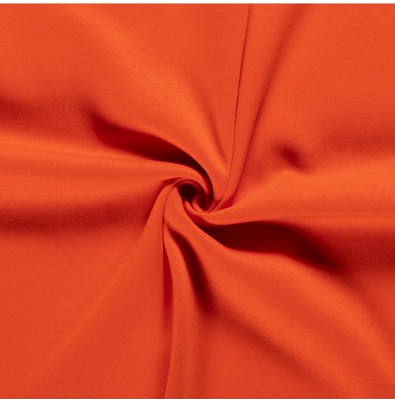Tissu-sweatshirt-brossé-orange