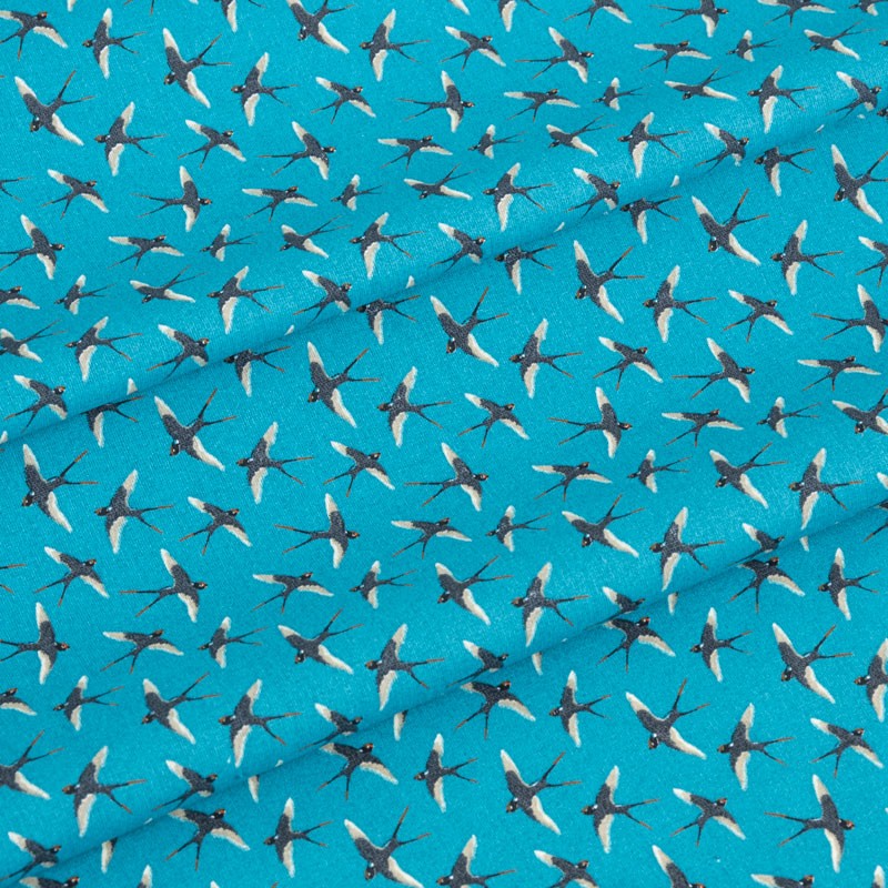 Tissu-coton-bleu-hirondelles