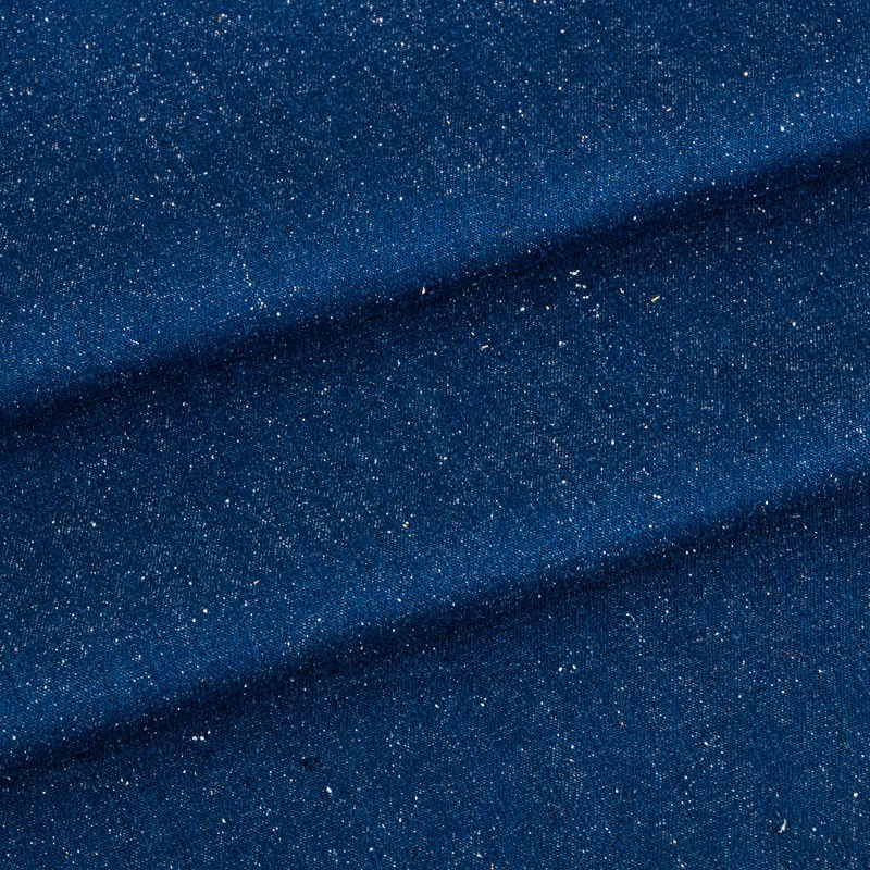 Tissu-jean's-soie-vintage-bleu