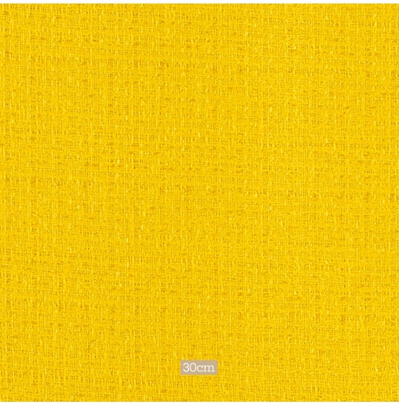 Tissu tweed jaune