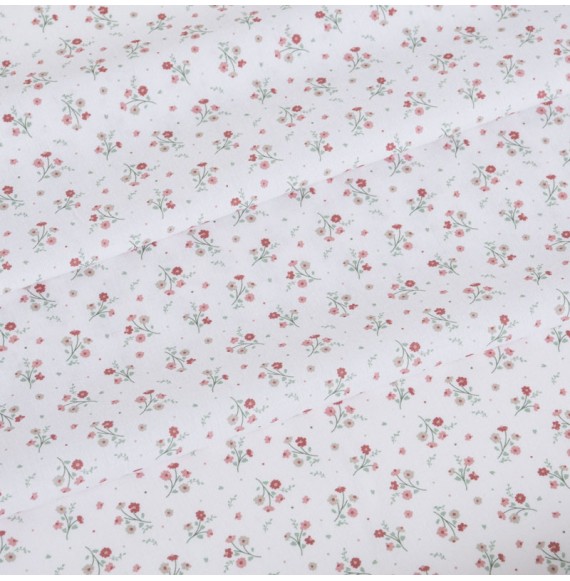 Tissu-coton-blanc-fleuri