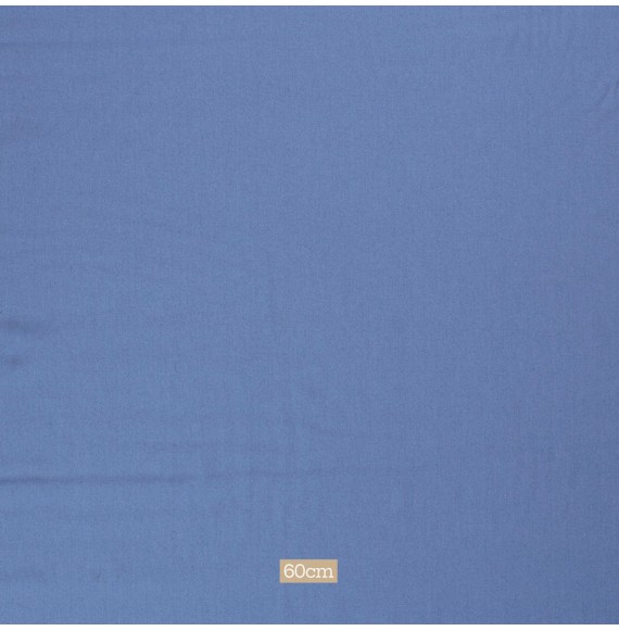 Tissu coton bio bleu indigo