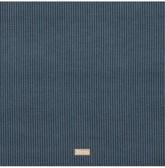 Tissu Carnaby velours cotelé gris-bleu